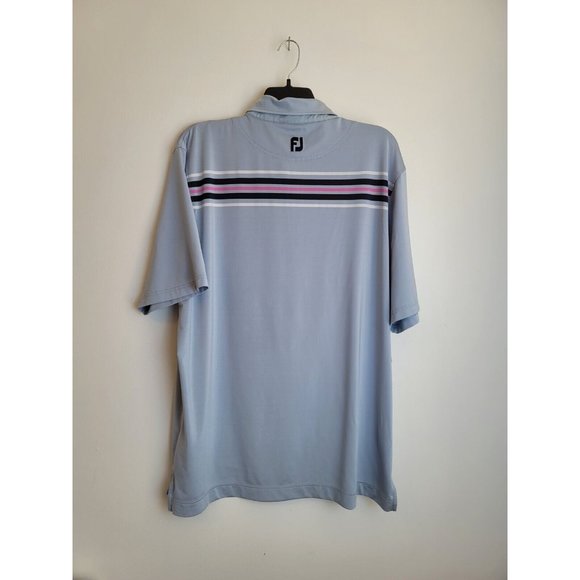 Foot Joy Men's 2XL Polyester/Spandex Gray Short Sleeves Polo Shirt‎ - Picture 2 of 8